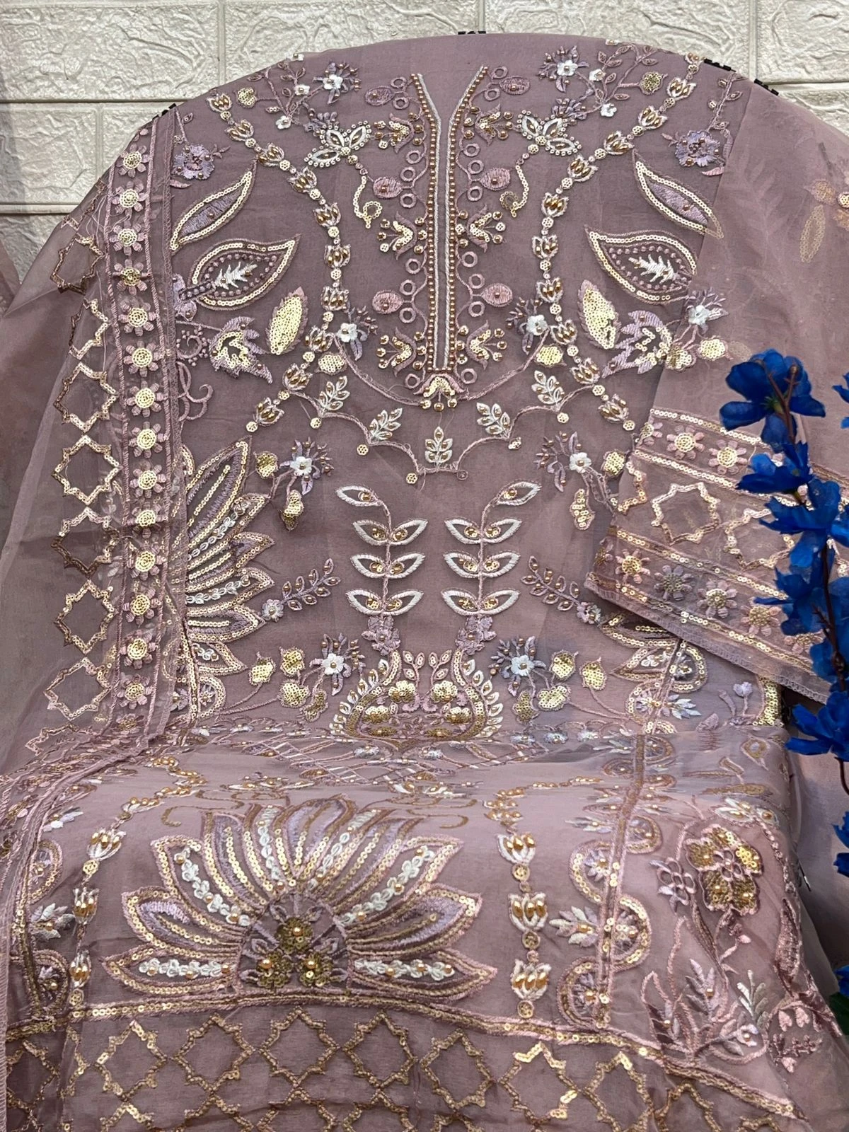 Zaha Sersha Vol 5 Organza Wholesale Pakistani Salwar Suit Catalog — Wholesale Pakistani Suits, MPA wholesale from Surat - Gallery Image 2
